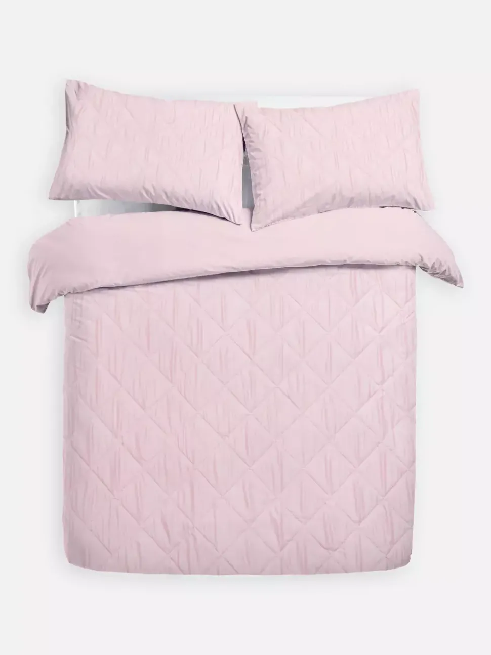 Teksturowany komplet pościeli w romby, rozmiar king