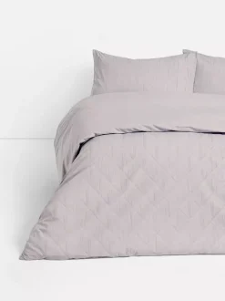 Teksturowany komplet pościeli w romby, rozmiar king