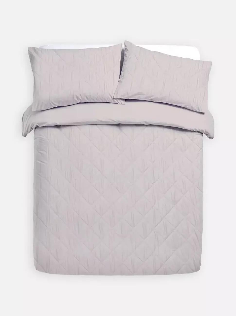 Teksturowany komplet pościeli w romby, rozmiar king