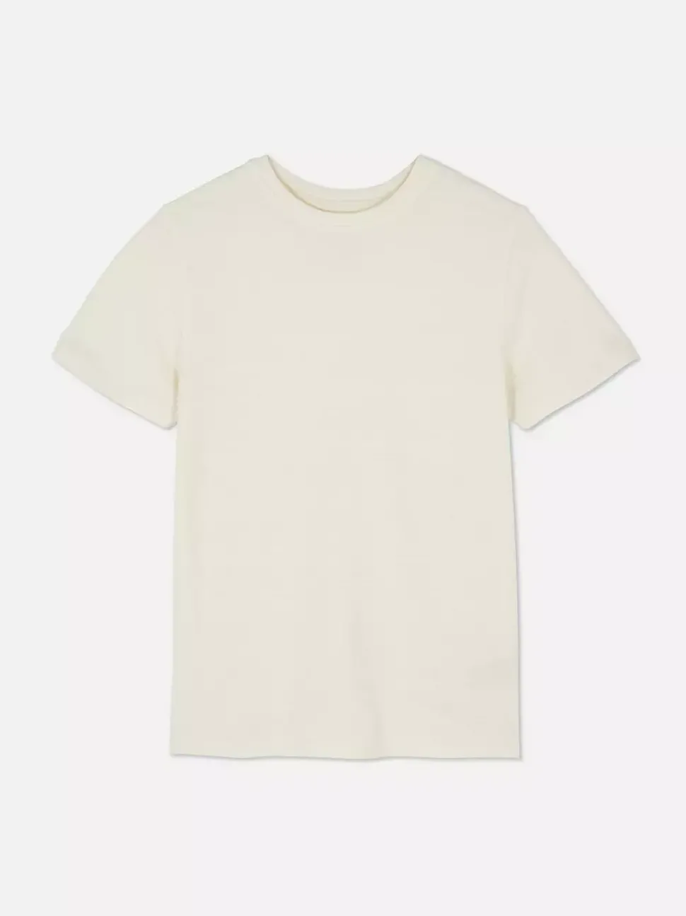 Teksturowany T-shirt z okrągłym dekoltem