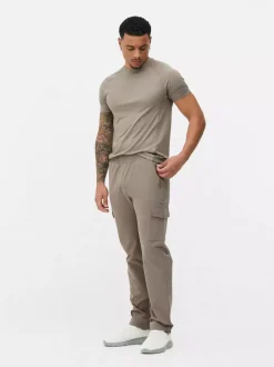 Tkane bojówki dresowe