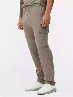 Tkane bojówki dresowe