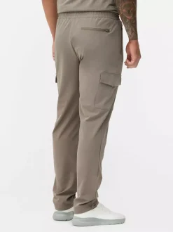 Tkane bojówki dresowe