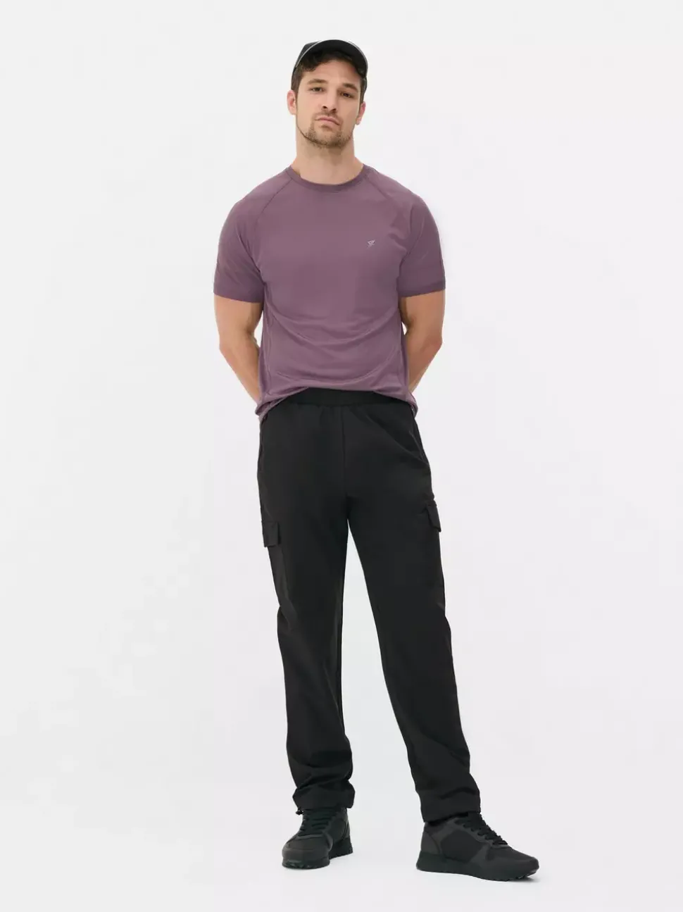 Tkane bojówki dresowe