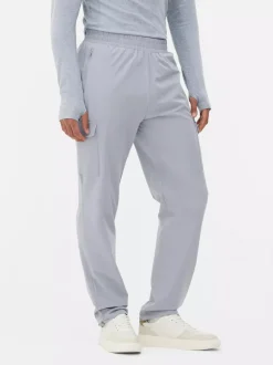 Tkane bojówki dresowe