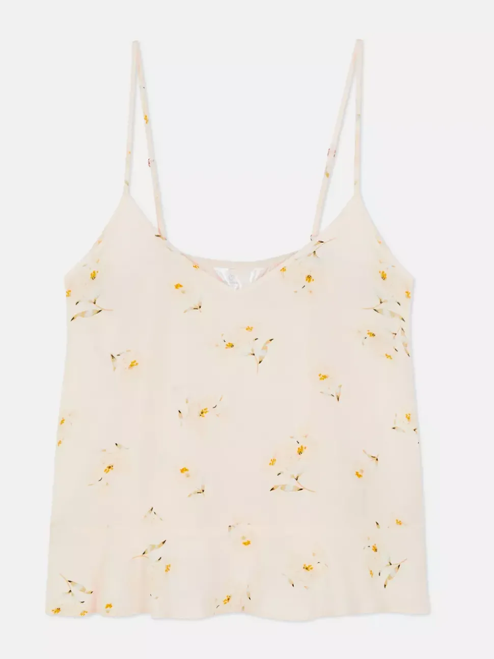 Top od piżamy na ramiączkach w kwiaty