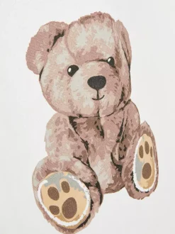 Torba płócienna wielokrotnego użytku z misiem