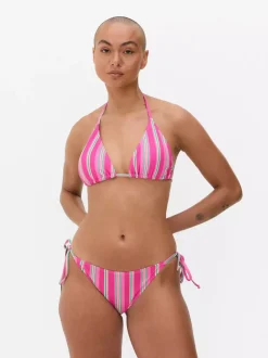 Trójkątna góra od bikini z nadrukiem