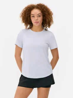 T-shirt na siłownię z okrągłym dekoltem