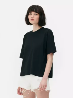 T-shirt o kwadratowym kroju