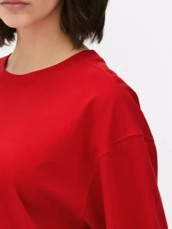 T-shirt oversize o kwadratowym kroju