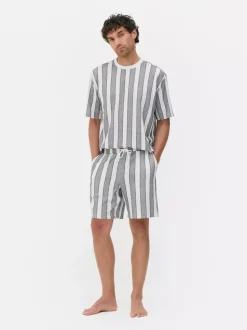 T-shirt w paski z krótkim rękawem