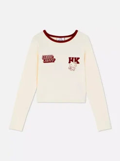 T-shirt z długim rękawem i nadrukiem Hello Kitty