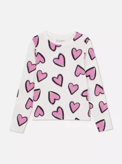 T-shirt z długim rękawem i nadrukiem