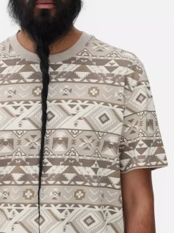 T-shirt z geometrycznym nadrukiem