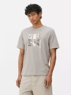 T-shirt z krótkim rękawem i nadrukiem z trzema obrazkami