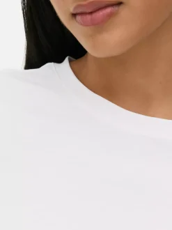 T-shirt z krótkim rękawem i okrągłym dekoltem