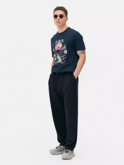 T-shirt z krótkim rękawem i motywem azjatyckim