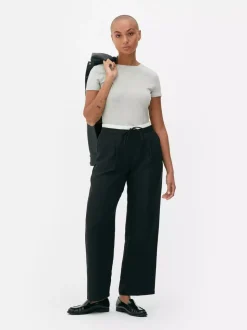 T-shirt z krótkim rękawem i okrągłym dekoltem