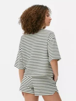 T-shirt z krótkim rękawem w paski, część zestawu