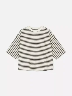 T-shirt z krótkim rękawem w paski, część zestawu