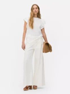 T-shirt z krótkim rękawem z haftem