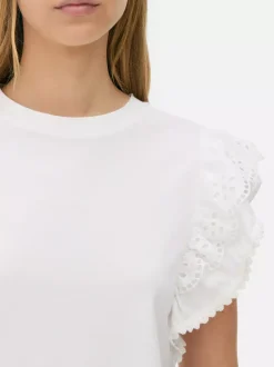 T-shirt z krótkim rękawem z haftem