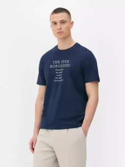 T-shirt z motywem pięciu dzielnic Nowego Jorku