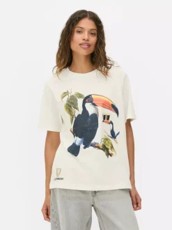 T-shirt z motywem tukana, symbolu Guinnessa