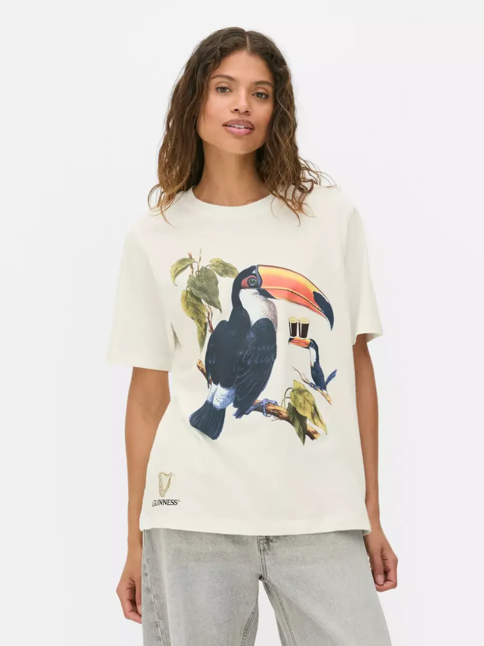 T-shirt z motywem tukana, symbolu Guinnessa