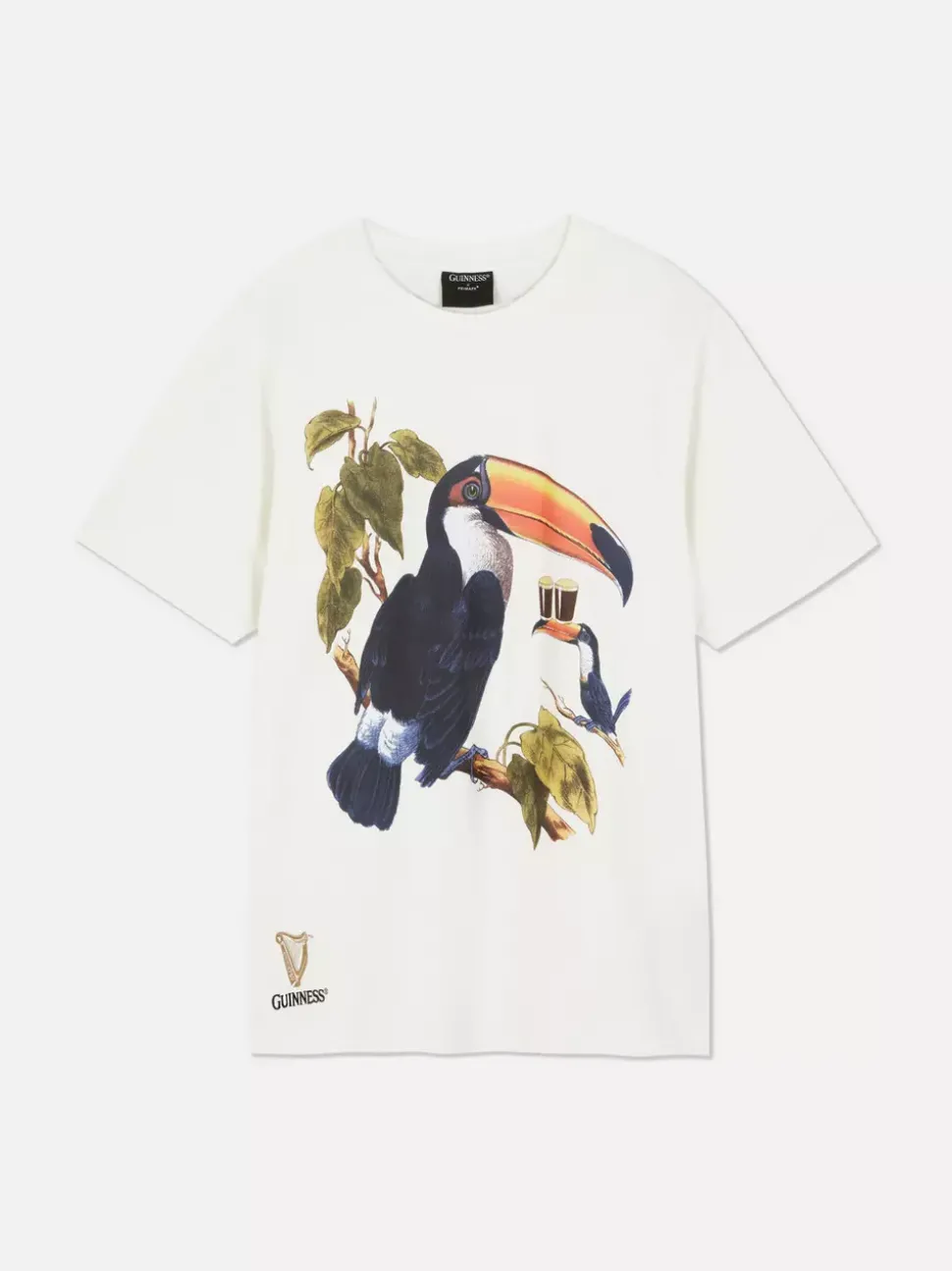 T-shirt z motywem tukana, symbolu Guinnessa