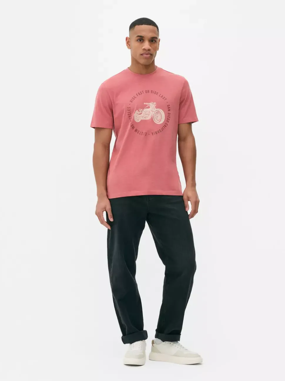 T-shirt z nadrukiem motocykla