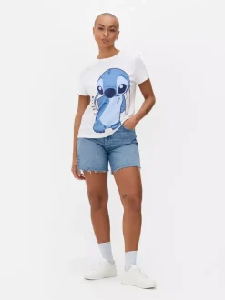 T-shirt z okrągłym dekoltem i motywem Sticha Disneya