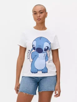 T-shirt z okrągłym dekoltem i motywem Sticha Disneya