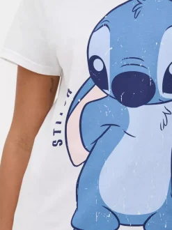 T-shirt z okrągłym dekoltem i motywem Sticha Disneya
