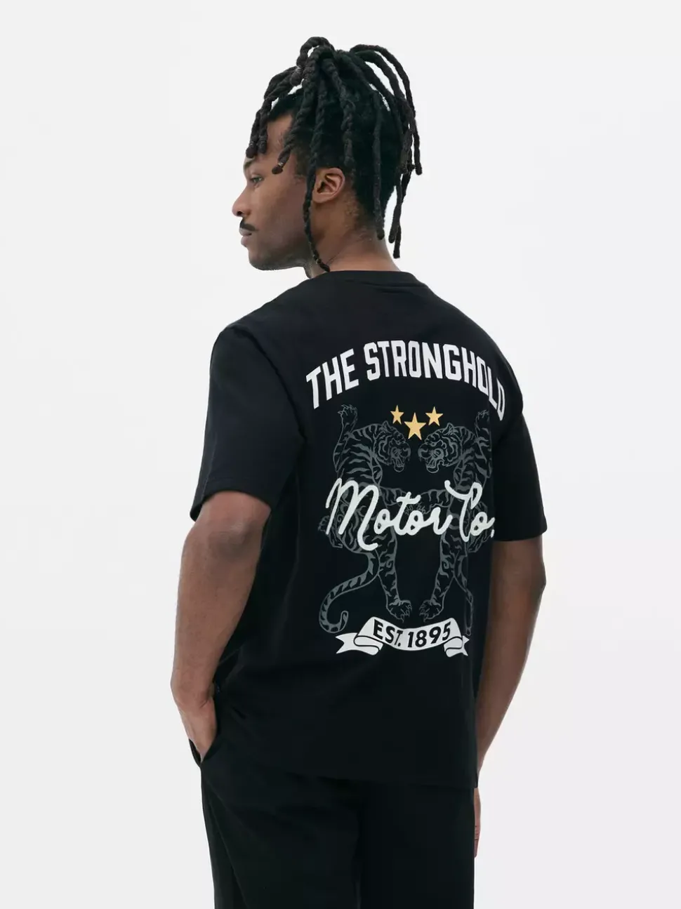 T-shirt z tygrysim nadrukiem The Stronghold