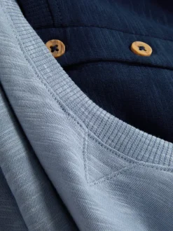 T-shirty z tkaniny o nieregularnym splocie, 2 szt.