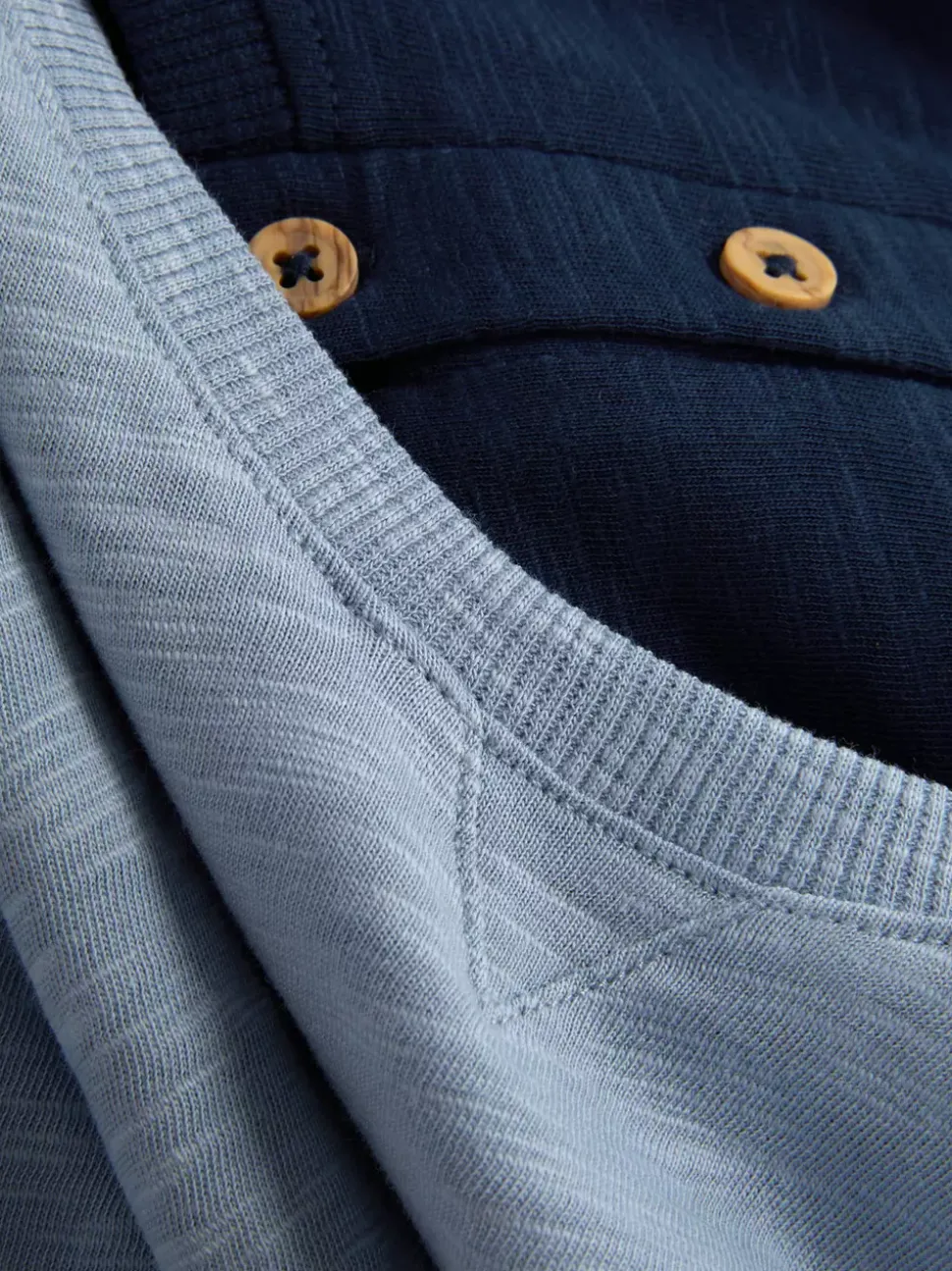 T-shirty z tkaniny o nieregularnym splocie, 2 szt.