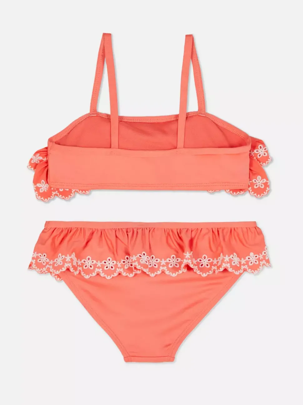 Warstwowe bikini z haftem angielskim