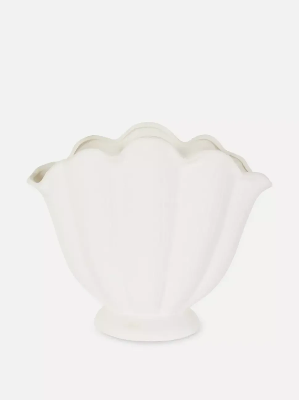 Wazon ceramiczny w kształcie muszli