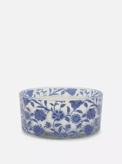 Świeca zapachowa z trzema knotami w jesiennym słoiku