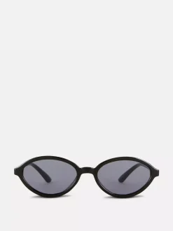 Wąskie owalne okulary przeciwsłoneczne