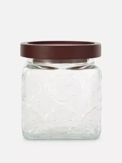 Wytłaczany pojemnik z drewnianą pokrywką