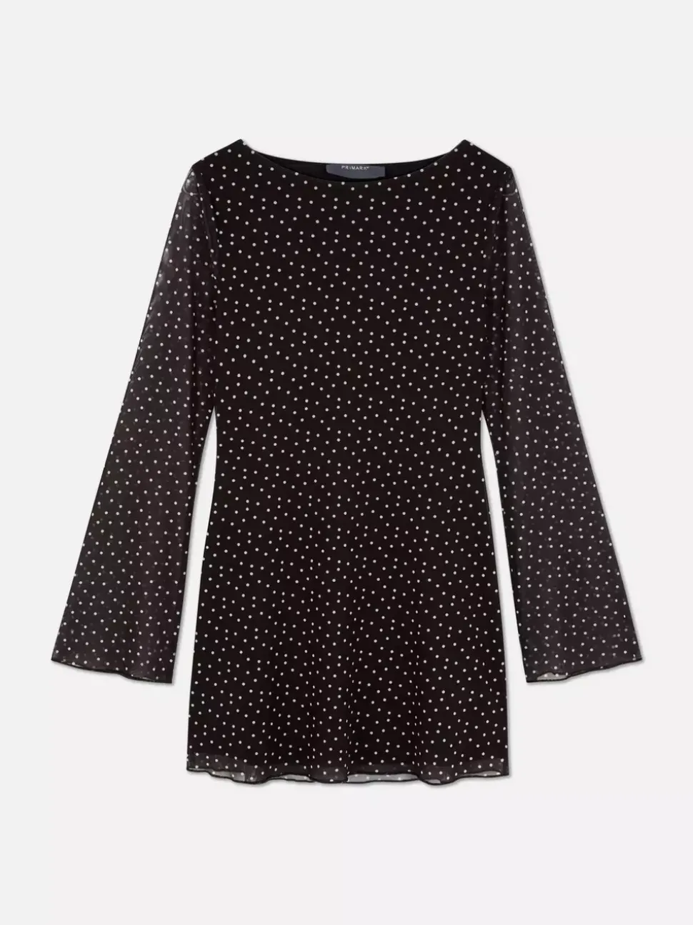 Wzorzysta siateczkowa sukienka mini z dżerseju