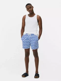 Wzorzyste szorty kąpielowe