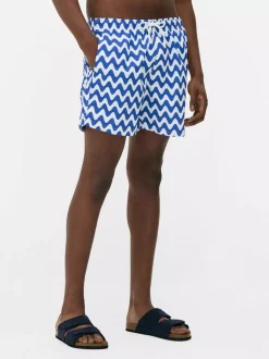 Wzorzyste szorty kąpielowe