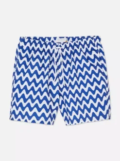 Wzorzyste szorty kąpielowe