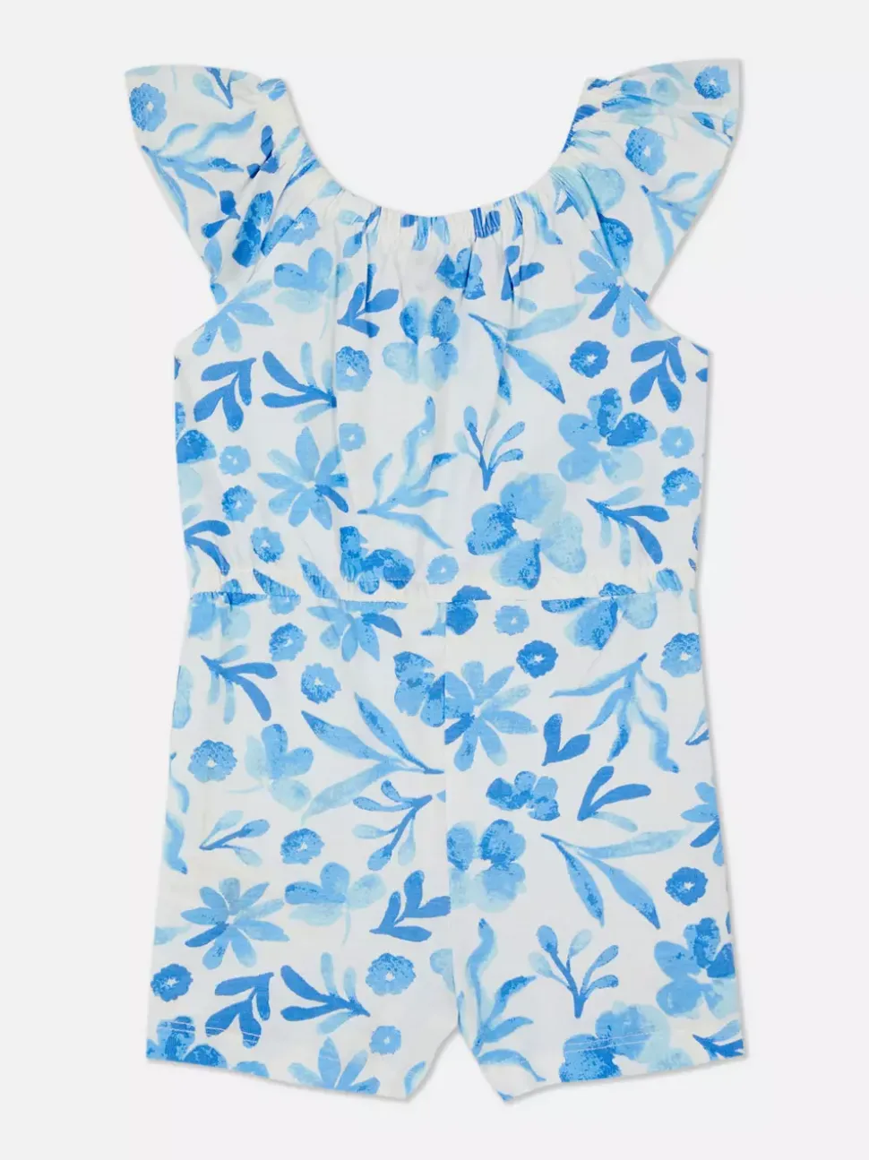 Wzorzysty krótki kombinezon na lato