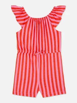 Wzorzysty krótki kombinezon na lato