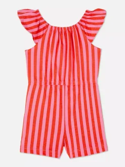 Wzorzysty krótki kombinezon na lato